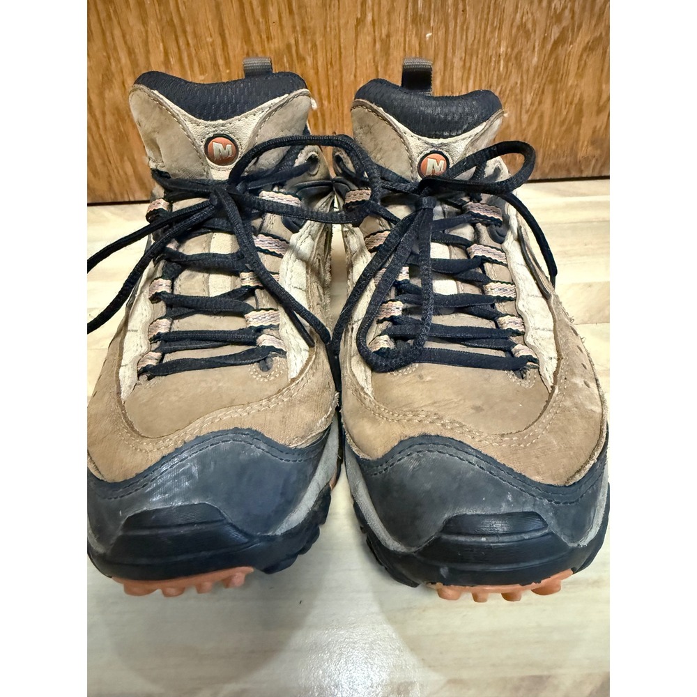 Merrell Pulse II Smoke Womens Hiking Boots Waterproof Vibram Sole Size 7